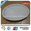 Simple White Ceramic 13 &#39;&#39; Fish Plate Acciones